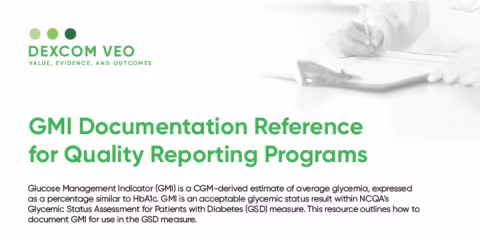 GMI Documentation Reference for Quality Reporting Programs