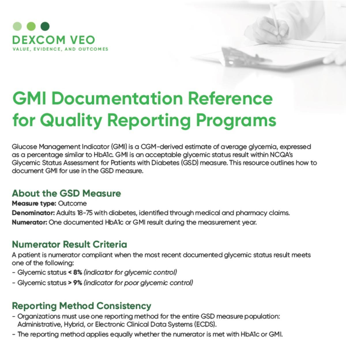 GMI Documentation Reference for Quality Reporting Programs - 1200x1200